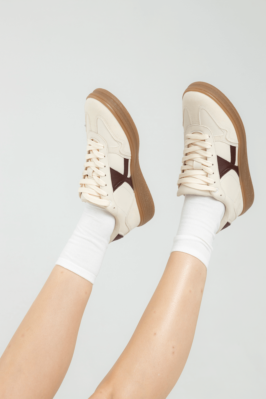 AGED LOW TOP SNEAKERS