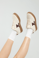 AGED LOW TOP SNEAKERS