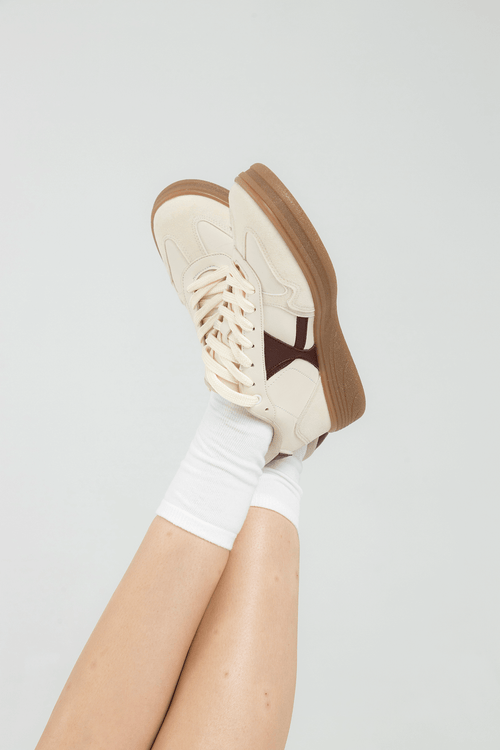 AGED LOW TOP SNEAKERS